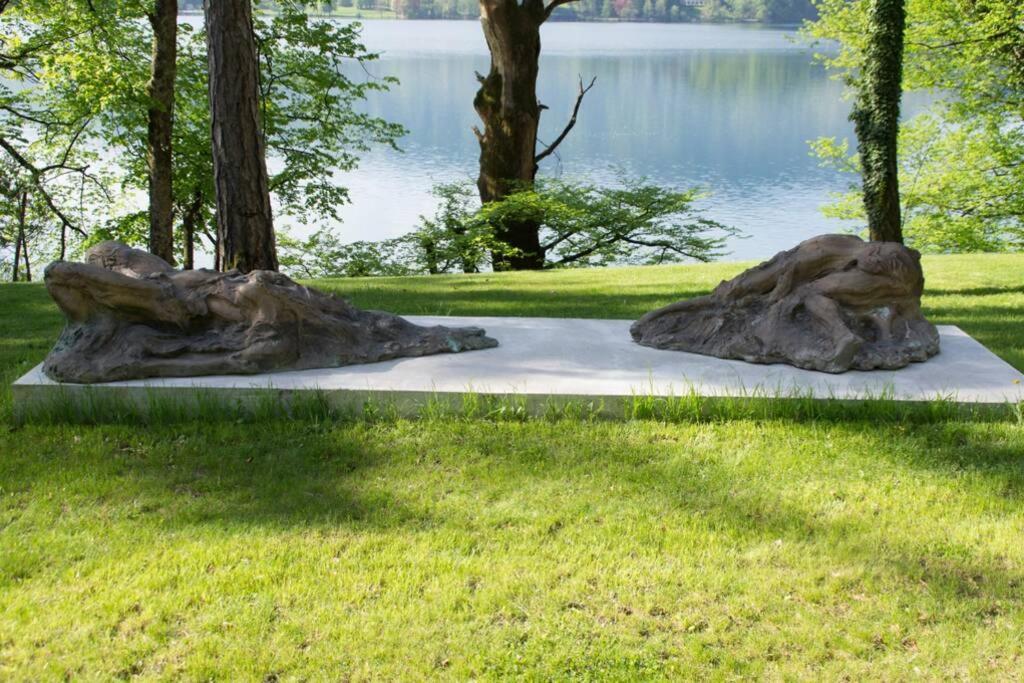 Private Beach House On Lake Блед Экстерьер фото