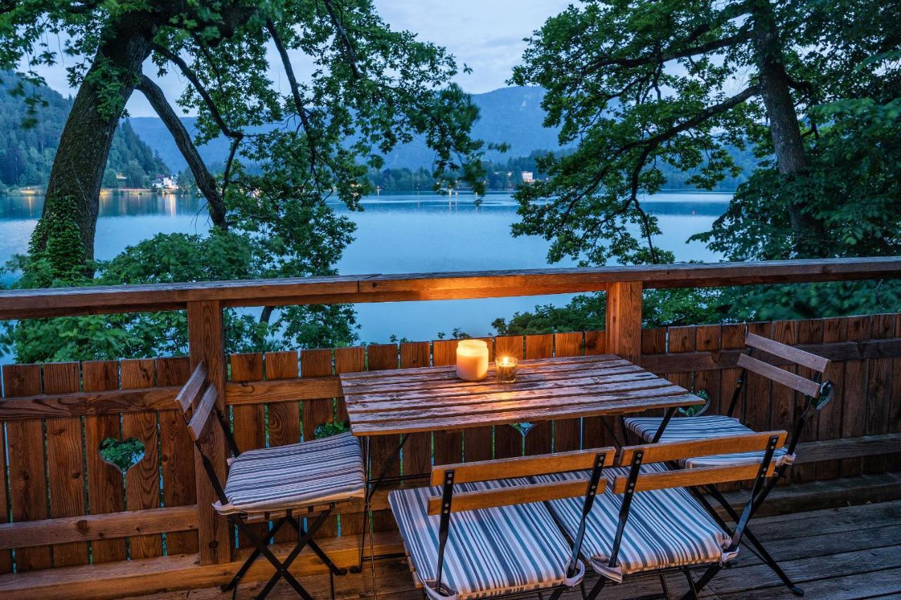 Private Beach House On Lake Блед Экстерьер фото