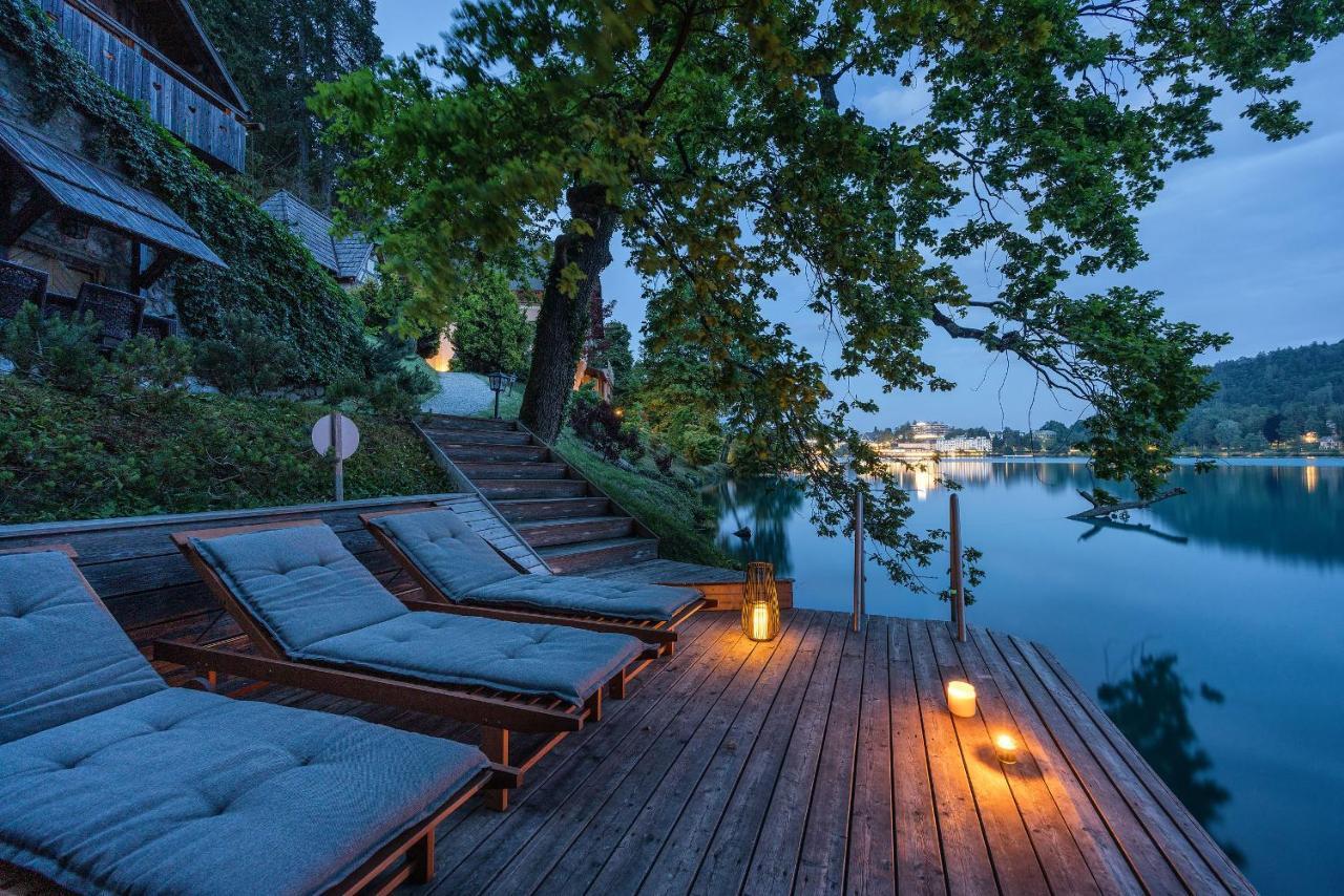 Private Beach House On Lake Блед Экстерьер фото