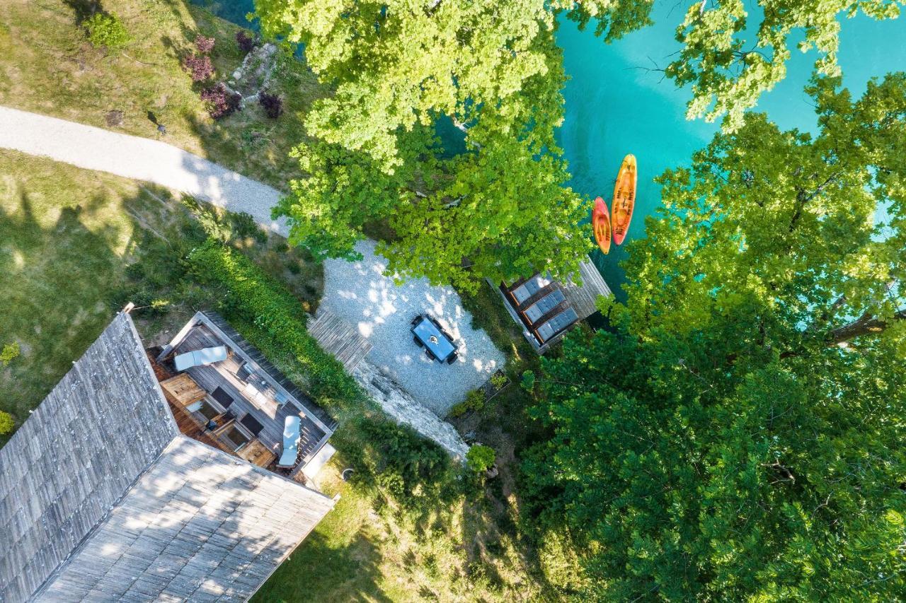 Private Beach House On Lake Блед Экстерьер фото
