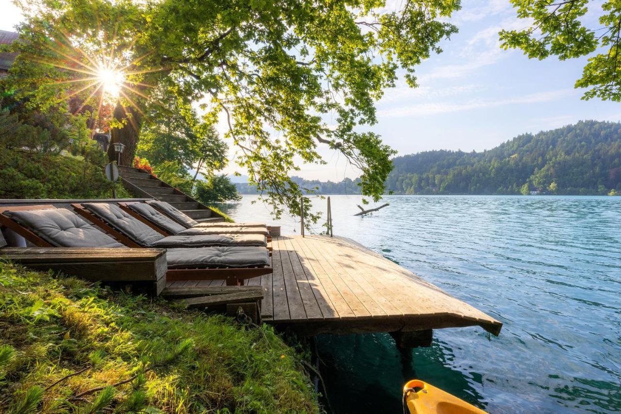 Private Beach House On Lake Блед Экстерьер фото