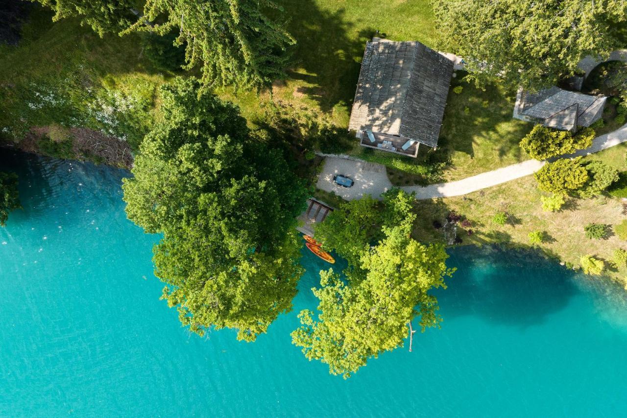 Private Beach House On Lake Блед Экстерьер фото