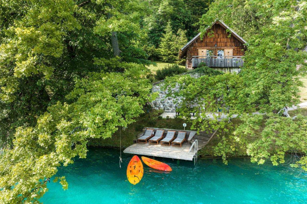 Private Beach House On Lake Блед Экстерьер фото